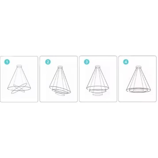 Homelighting Damita SE LED 60 60-40-20x100cm 70W - Modernes Design für stilvolle Beleuchtung