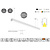 Masterlighting Homelighting MP44.56P-115-H-3-O-OF-WH 44.5x56mm 115cm