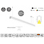 Masterlighting Homelighting MP44.56P-199-S-3-O-OF-WH 44.5x56mm 199cm - Iluminación ideal para espacios industriales