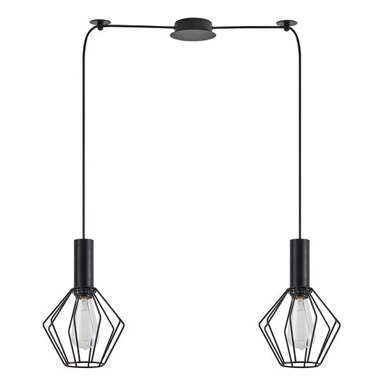 Homelighting Adept Tube SE21-BL-4-BL2-GR1 - Lampe suspendue industrielle élégante pour tous les espaces