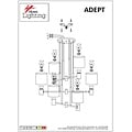 Homelighting Adept SE21-BL-100-SH1 - Modern pendant lamp for stylish lighting