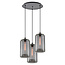Homelighting Feint SE21-SM-19-30-3BL - Suspension en verre fumé moderne pour un éclairage élégant