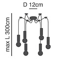 Homelighting Adept Tube SE21-NM-4-NM6 - Moderna y elegante para cualquier espacio