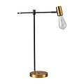 Homelighting SE21-GM-36 ADEPT GOLD MATT & BLACK TABLE LAMP - Create a stylish atmosphere in your home