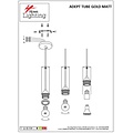 Homelighting Adept Tube SE21-GM-5 - Lámpara colgante moderna para una iluminación elegante