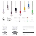 Homelighting Iris SE 149-YE - Moderne Zement Pendelleuchte in Gelb