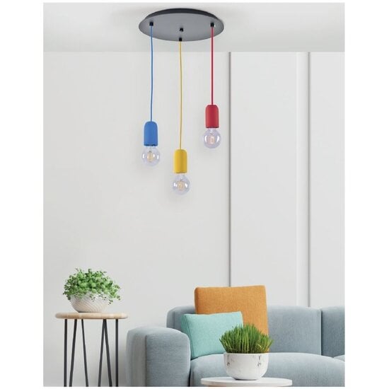 Homelighting Iris SE 149-YE - Modern cement pendant lamp in yellow