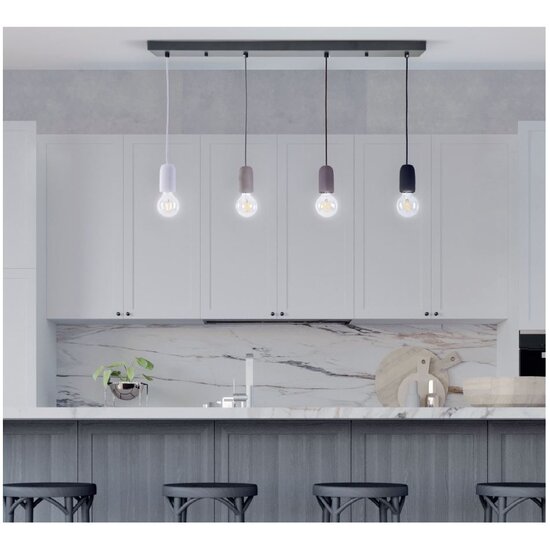 Homelighting Iris SE 149-WH - Moderne Zement Pendelleuchte für jeden Raum