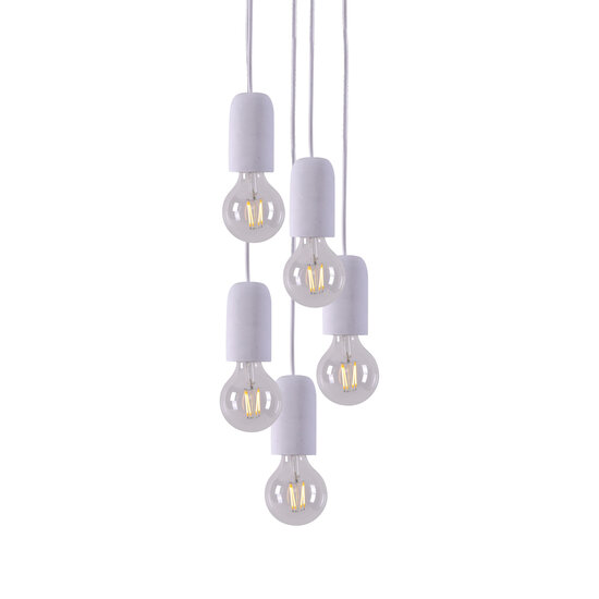 Homelighting Iris SE 149-5 - Moderne Zement Pendelleuchte für stilvolle Beleuchtung