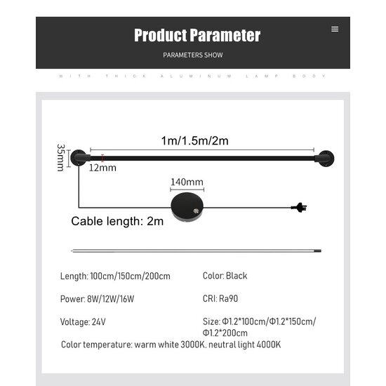 Homelighting Slim SM-D-60 - Moderne et élégante pour tous les espaces