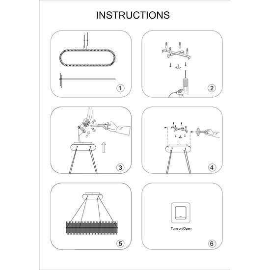 Homelighting Solina Rectangle SE LED 80 - Modern pendant lamp for stylish lighting