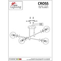 Homelighting Cross KQ S0982-4 - Lampe de plafond moderne pour un éclairage stylé