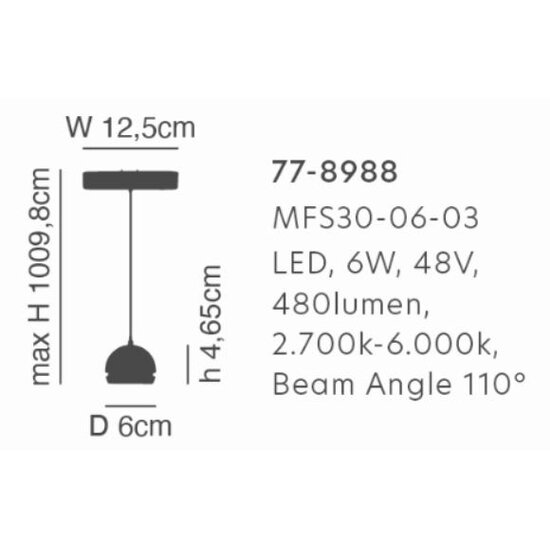 Homelighting Magnetic Flex MFS30-06-03 - Modern and dimmable lighting for any space