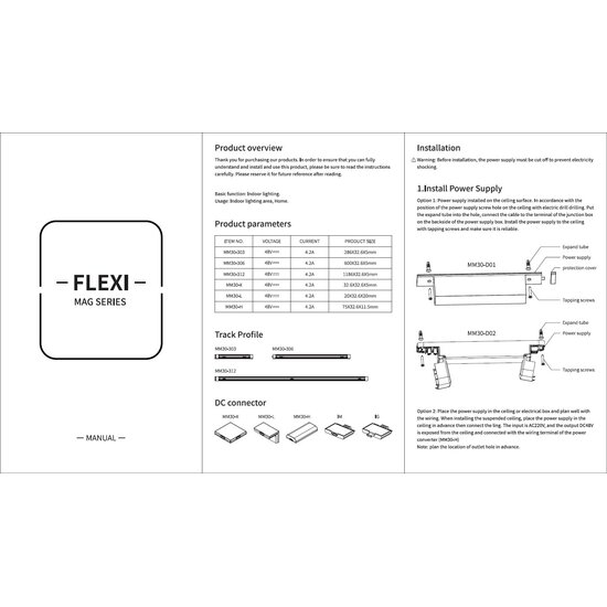 Homelighting Magnetic Flex MF30-01-B02 - Sistema de iluminación moderno y versátil