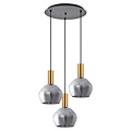 Homelighting Adept Tube SE21-GM-4-3BL-GL2 - Suspension moderne pour un éclairage élégant
