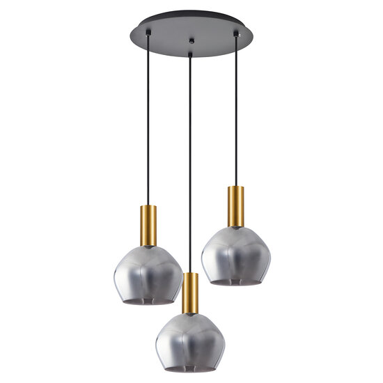 Homelighting Adept Tube SE21-GM-4-3BL-GL2 - Lámpara colgante moderna para una iluminación elegante