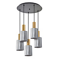 Homelighting Adept Tube SE21-GM-4-5BL-GL1 - Suspension moderne pour un éclairage élégant