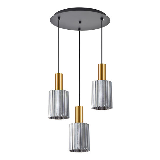 Homelighting Adept Tube SE21-GM-4-3BL-GL1 - Moderne hanglamp voor sfeervolle verlichting