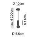 Homelighting Adept Tube SE21-GM-4-BL6-GL1 - Modern pendant lamp for stylish lighting