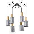 Homelighting Adept Tube SE21-GM-4-BL6-GL1 - Lámpara colgante moderna para una iluminación elegante