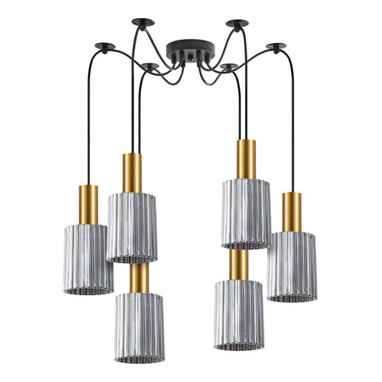 Homelighting Adept Tube SE21-GM-4-BL6-GL1 - Modern pendant lamp for stylish lighting