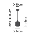 Homelighting Adept SE21-BL-B10-SH3 - Lampe suspendue élégante pour tous les espaces