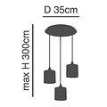 Homelighting Adept SE21-BL-B10-BL3-SH2 - Stijlvolle hanglamp voor elke ruimte