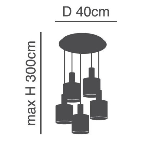 Homelighting Adept SE21-BL-B10-BL5-SH3 - Create a cozy ambiance