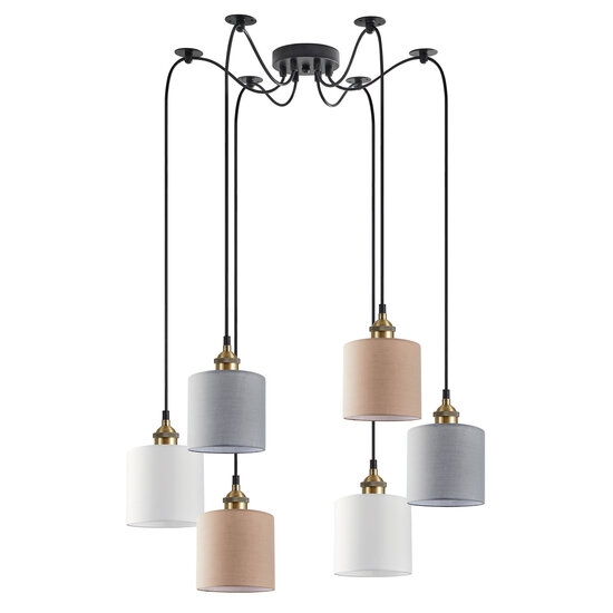 Homelighting Magnum Flex SE21-BR-10-6BL-SH123 - Creëer een sfeervolle ambiance