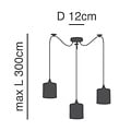 Homelighting Adept SE21-BL-B10-BL3-MS1 - Elegant pendant lamp for any space