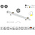 Masterlighting Homelighting MP44.56T-283-H-3-O-OF-WH 44.5x56mm 283cm