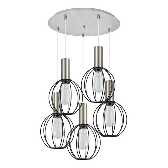 Homelighting Adept Tube SE21-NM-4-5NM-GR2 - Lámpara colgante industrial elegante para cualquier espacio