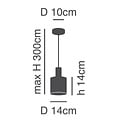 Homelighting Adept Tube SE21-NM-4-SH2 - Modern pendant lamp for stylish lighting