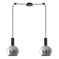 Homelighting Adept Tube SE21-BL-4-BL2-GL2 - Modern zwart hanglamp voor sfeervolle verlichting