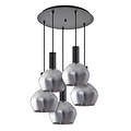 Homelighting Adept Tube SE21-BL-4-5BL-GL2 - Lámpara colgante moderna para una iluminación elegante