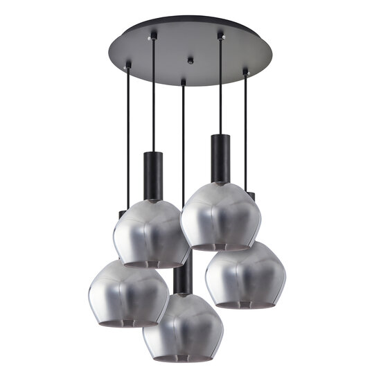 Homelighting Adept Tube SE21-BL-4-5BL-GL2 - Lámpara colgante moderna para una iluminación elegante