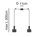 Homelighting Adept Tube SE21-NM-4-NM2-MS1 - Lámpara colgante moderna para una iluminación elegante