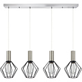 Homelighting Adept Tube SE21-NM-4-4NM-GR1 - Lampe suspendue industrielle élégante pour tous les espaces