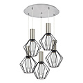 Homelighting Adept Tube SE21-NM-4-5NM-GR1 - Lámpara colgante industrial elegante para cualquier espacio