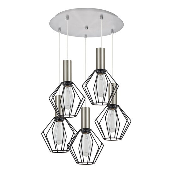 Homelighting Adept Tube SE21-NM-4-5NM-GR1 - Stylish industrial pendant lamp for any space