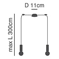 Homelighting Adept Tube SE21-NM-4-NM2-GR1 - Lámpara colgante industrial elegante