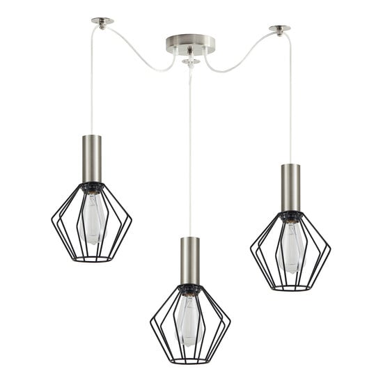 Homelighting Adept Tube SE21-NM-4-NM3-GR1 - Stylish industrial pendant lamp for any space