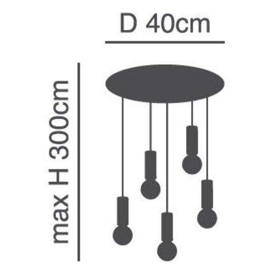 Homelighting Adept Tube SE21-NM-4-5NM-SH1 - Moderne hanglamp voor sfeervolle verlichting