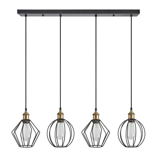 Homelighting Magnum Flex SE21-BR-10-4BL-GR12 - Stilvolle industrielle Pendelleuchte