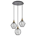 Homelighting Magnum Flex SE21-BR-10-3BL-GR12 - Lámpara colgante industrial elegante para cualquier espacio