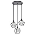 Homelighting Adept Flex SE21-BL-B10-3BL-GR12 - Stylish industrial pendant lamp for any space