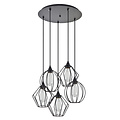 Homelighting Adept Flex SE21-BL-B10-5BL-GR12 - Stylish industrial pendant lamp for any space