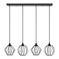 Homelighting Adept Flex SE21-BL-B10-4BL-GR12 - Stilvolle industrielle Pendelleuchte für jeden Raum