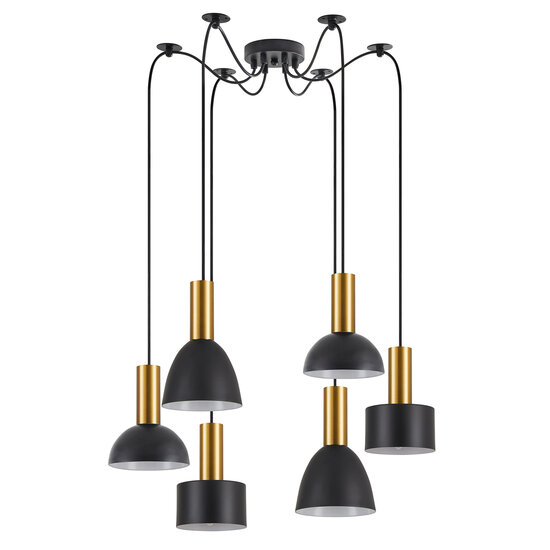Homelighting Adept Flex SE21-GM-4-BL6-MS12 - Moderne Pendelleuchte für stilvolle Beleuchtung
