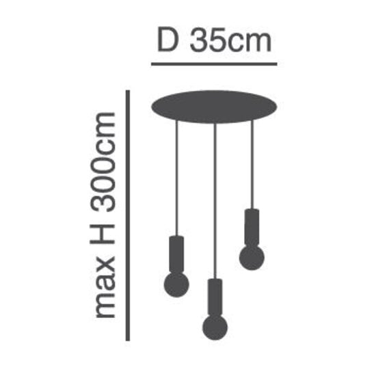 Homelighting Adept Flex SE21-GM-4-3BL-MS123 - Moderne Pendelleuchte für stilvolle Beleuchtung